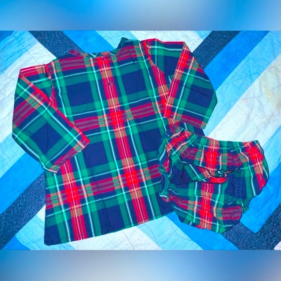 EUC Vineyard Vines Baby Girl Dress and Boomers Holiday Plaid - 3-6 months - Picture 2 of 2